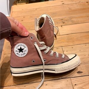 Converse Chuck 70 High Top Sneakers in Pink, Size 7.5 Women’s